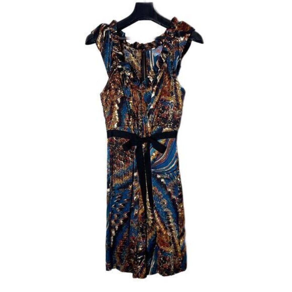 Anthropologie Plenty By Tracy Reese Sleeveless Silk Dress Womens P‎ Multicolor